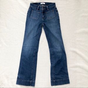 LOFT Petite Wide Leg Jeans